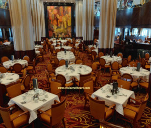 Main dining room on Brilliance of the Seas cruise ship