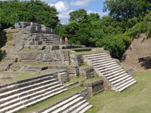 Mayan Sun God Temple at Altun Ha in Belize